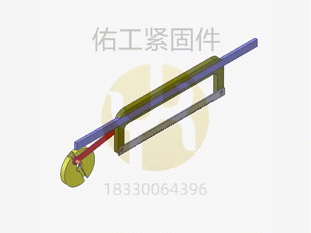 圖219 弓鋸床主運動機構(gòu).gif